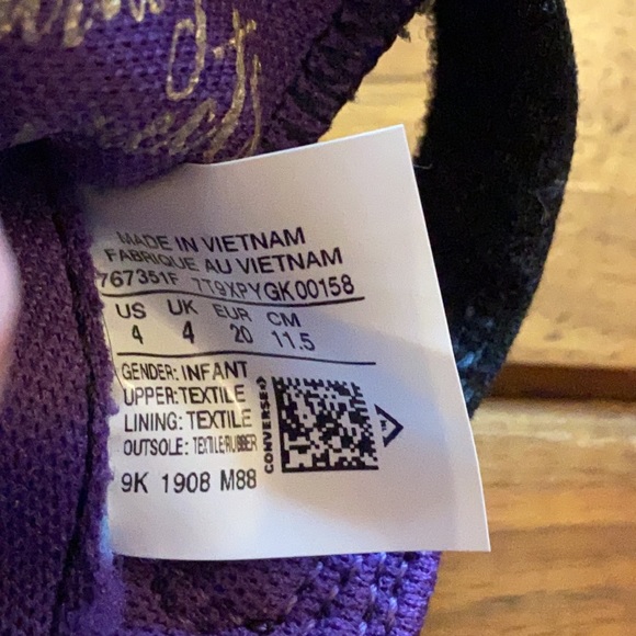 Frozen Anna Converse All Star High Top Sneakers 4 - Picture 9 of 9